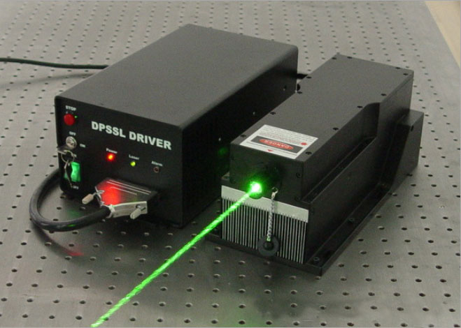 532nm 10W 緑色 レーザー 発光 モジュール 高出力 励起 固体レーザー